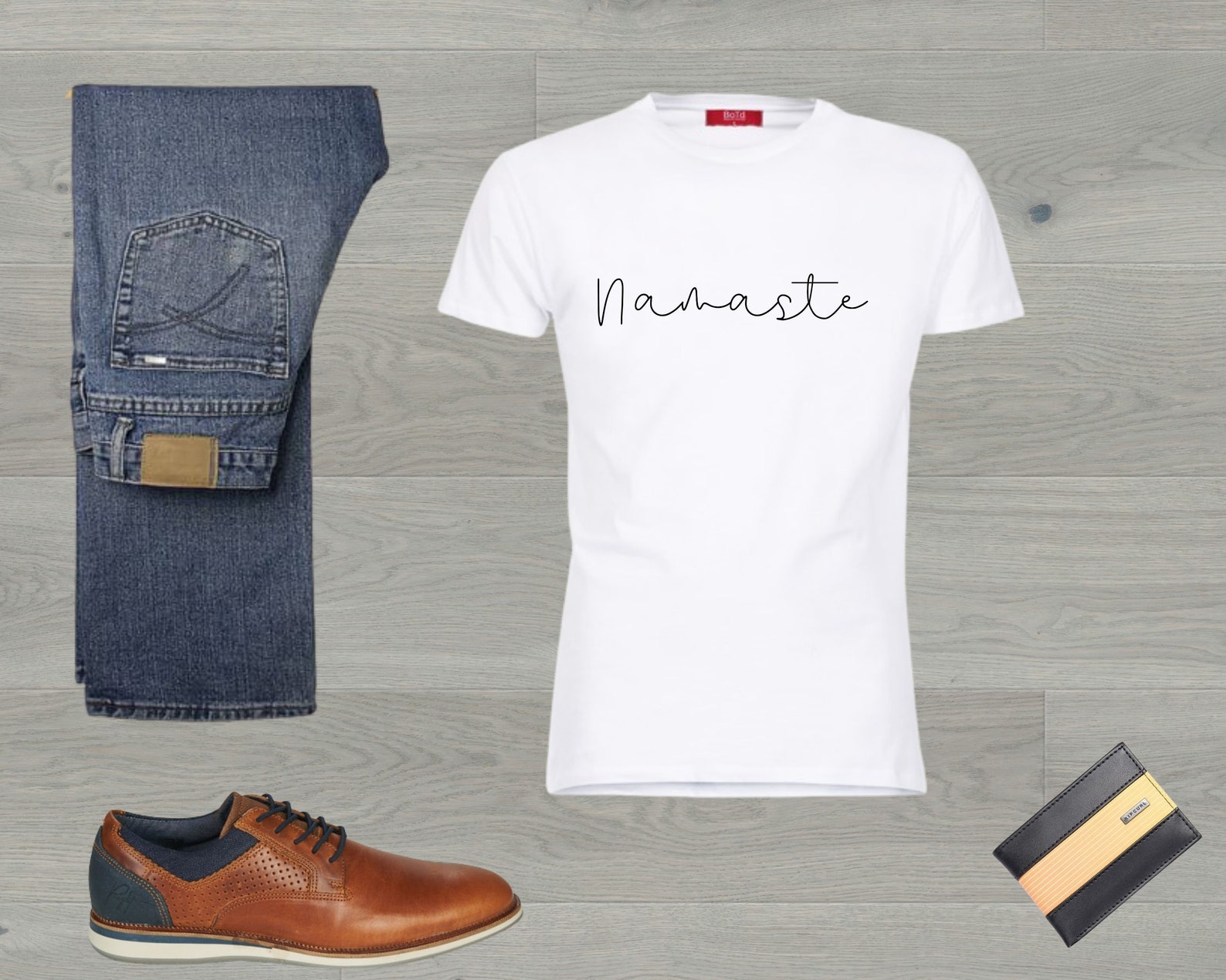 White Tshirt MockUp Men Tshirt MockUp Flat Lay White Etsy