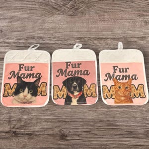 Anpassade grytlappar med ditt eget foto på husdjur!