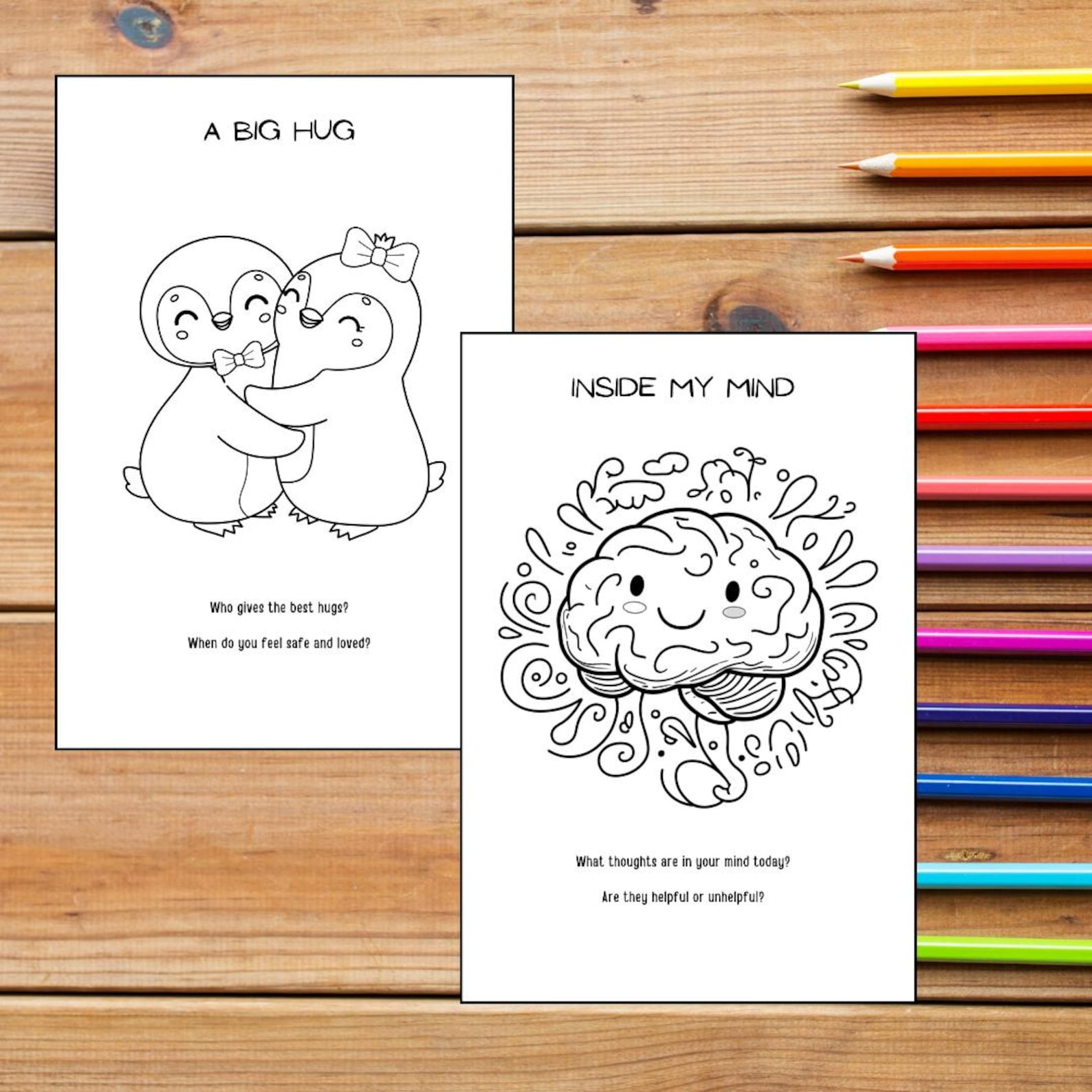 Coloring Book Art Therapy for Kids – Digital A4 Printable With ...
