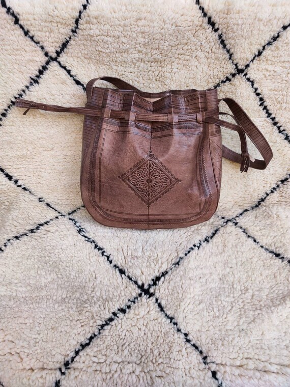 Sac Seau En Cuir Marocain Sac Bandouli re Sac Style Vintage