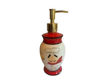 Hand Painted Chef Kitchen Soap Dispenser