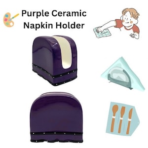 Napkin or Sponge Holder Tuscany Purple