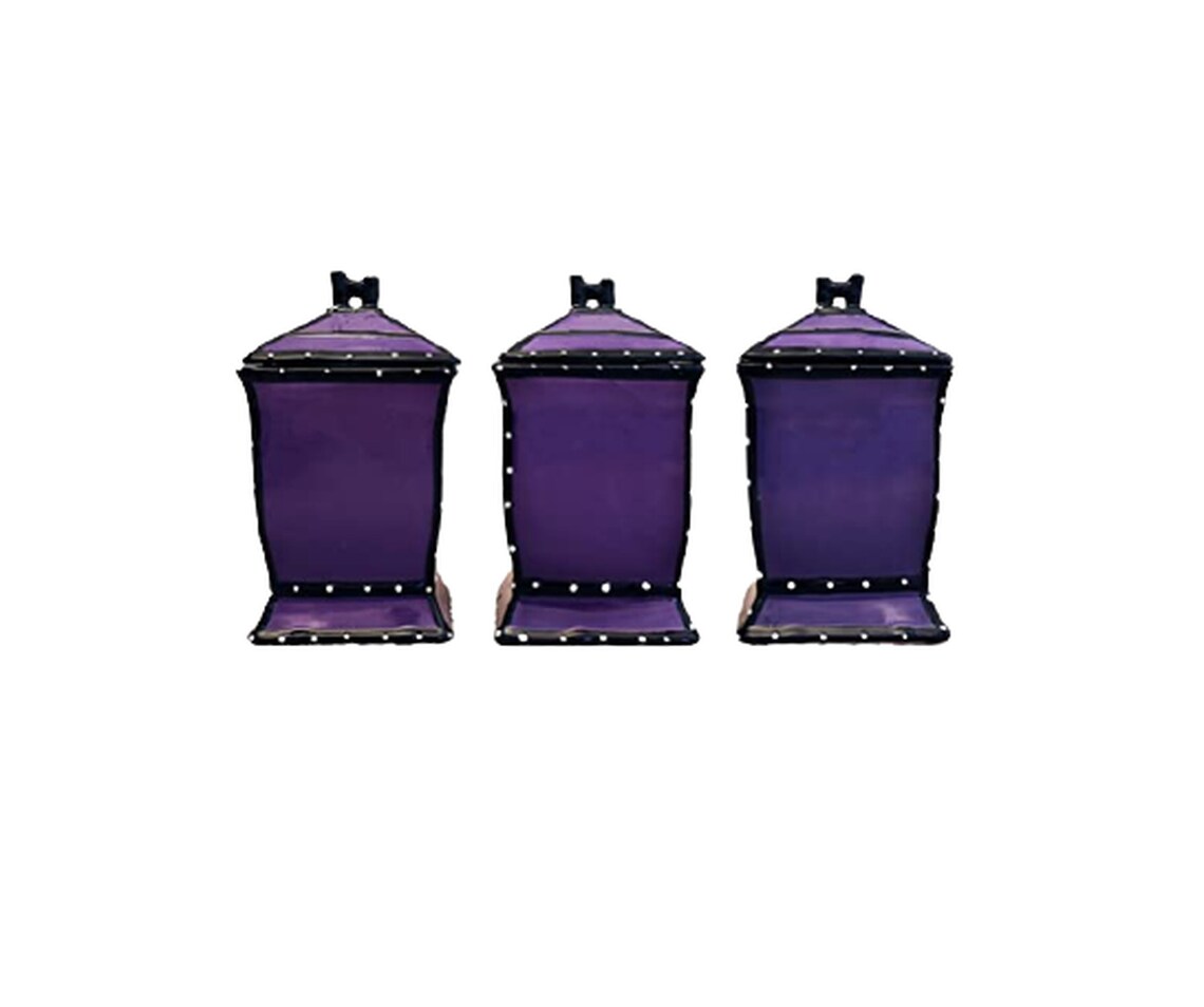 Purple Ceramic Kitchen Canister Set Etsy