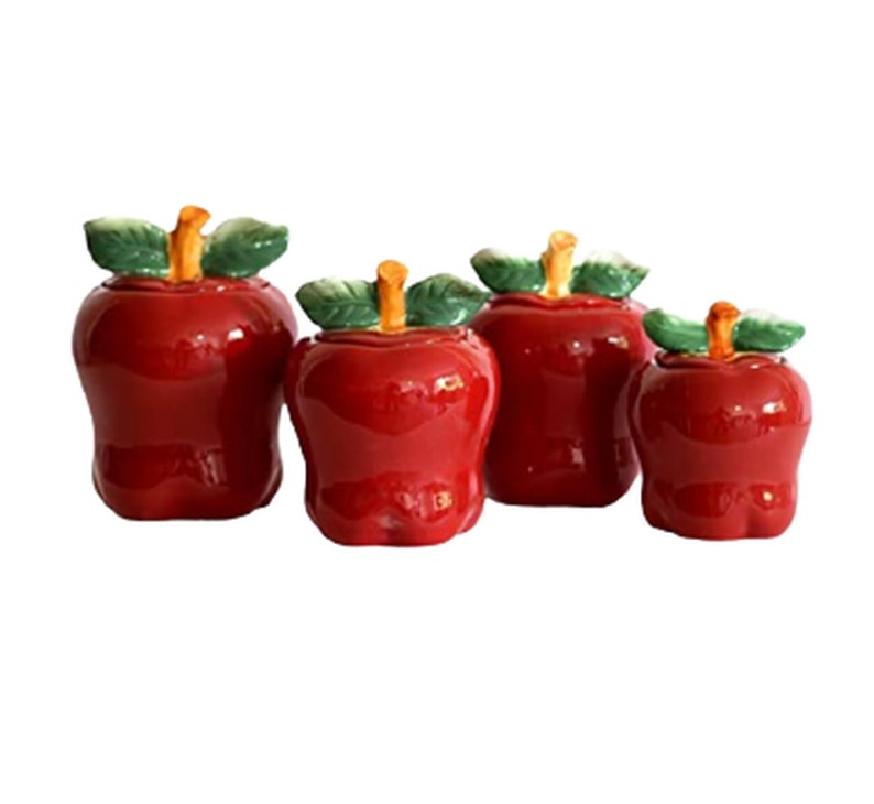 Hand Made Ceramic Canister Set / Flour Sugar Baking Soda / Etsy