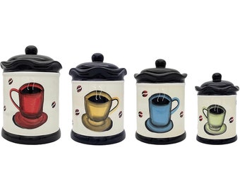 Set di taniche in ceramica per caffè