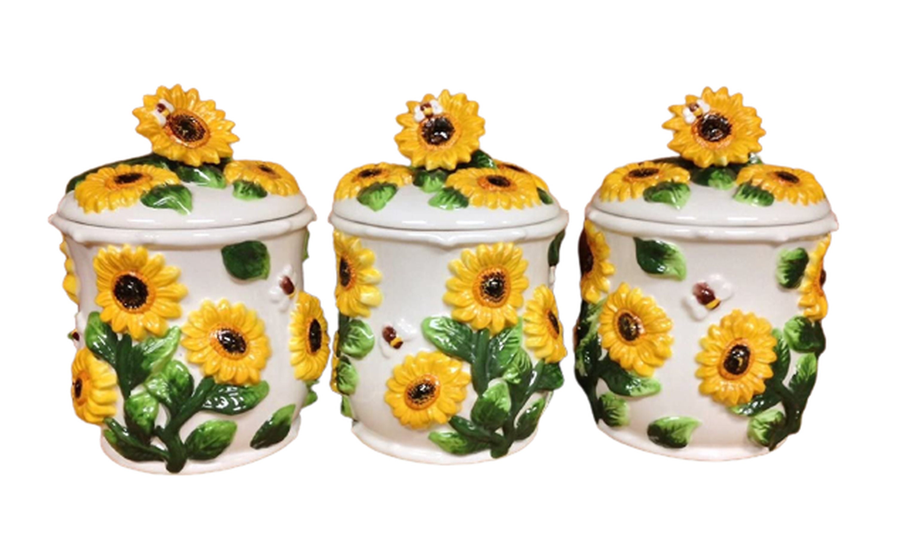 Sonnenblume Keramik Küchenkanister Set | Etsy