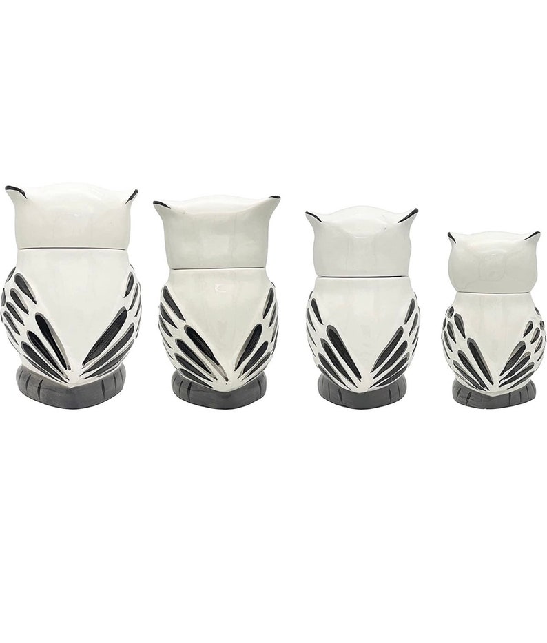 Handbemalte Eule Keramik Küchenkanister Set | Etsy