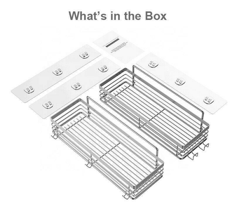 Bathroom Shower Shelves Organiser Stainless Steel Storage Etsy UK