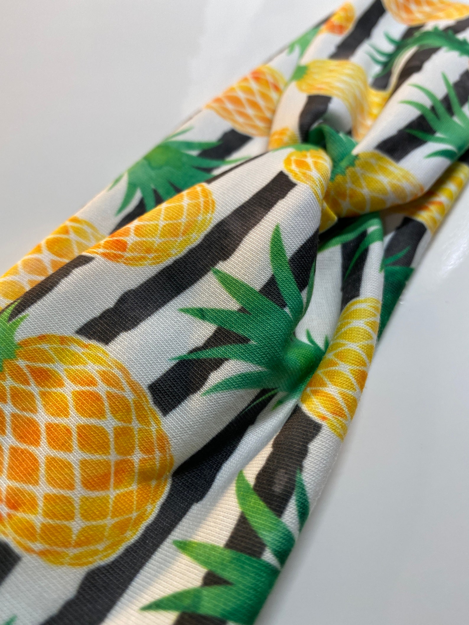 PINEAPPLE Headband with a faux knot Adult and Kid sizes Etsy