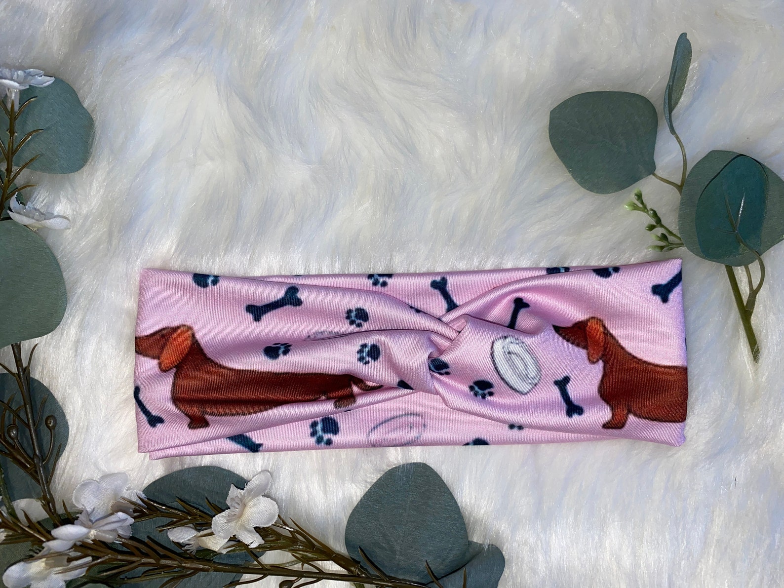 Weenie Dog headband with faux knot Adult and Kid size Etsy
