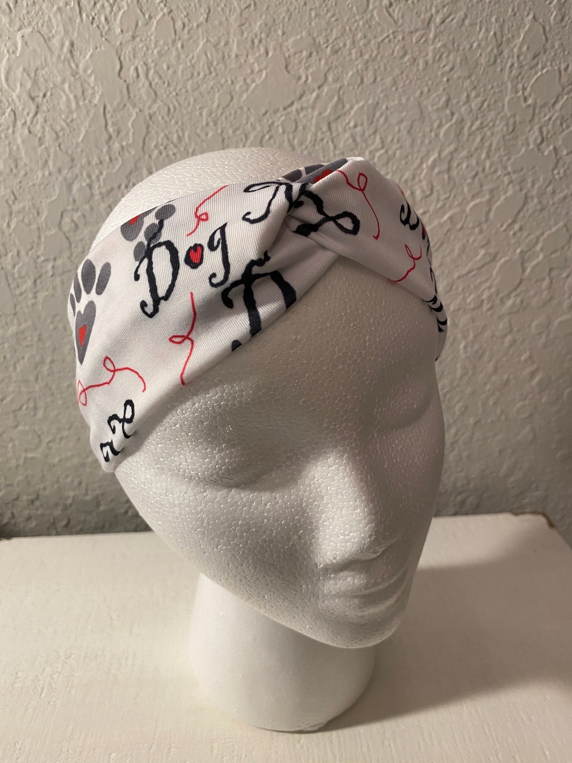 Dog Mom headband with a faux knot Adult and Kid size Etsy