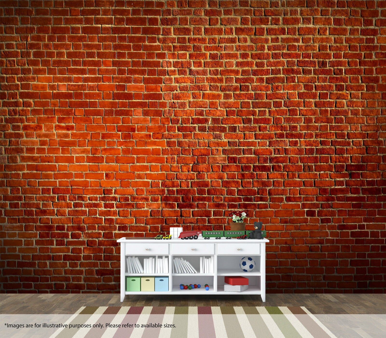 Bricks Texture Wall Mural Wall Art Quality Pastable Wallpaper Etsy UK