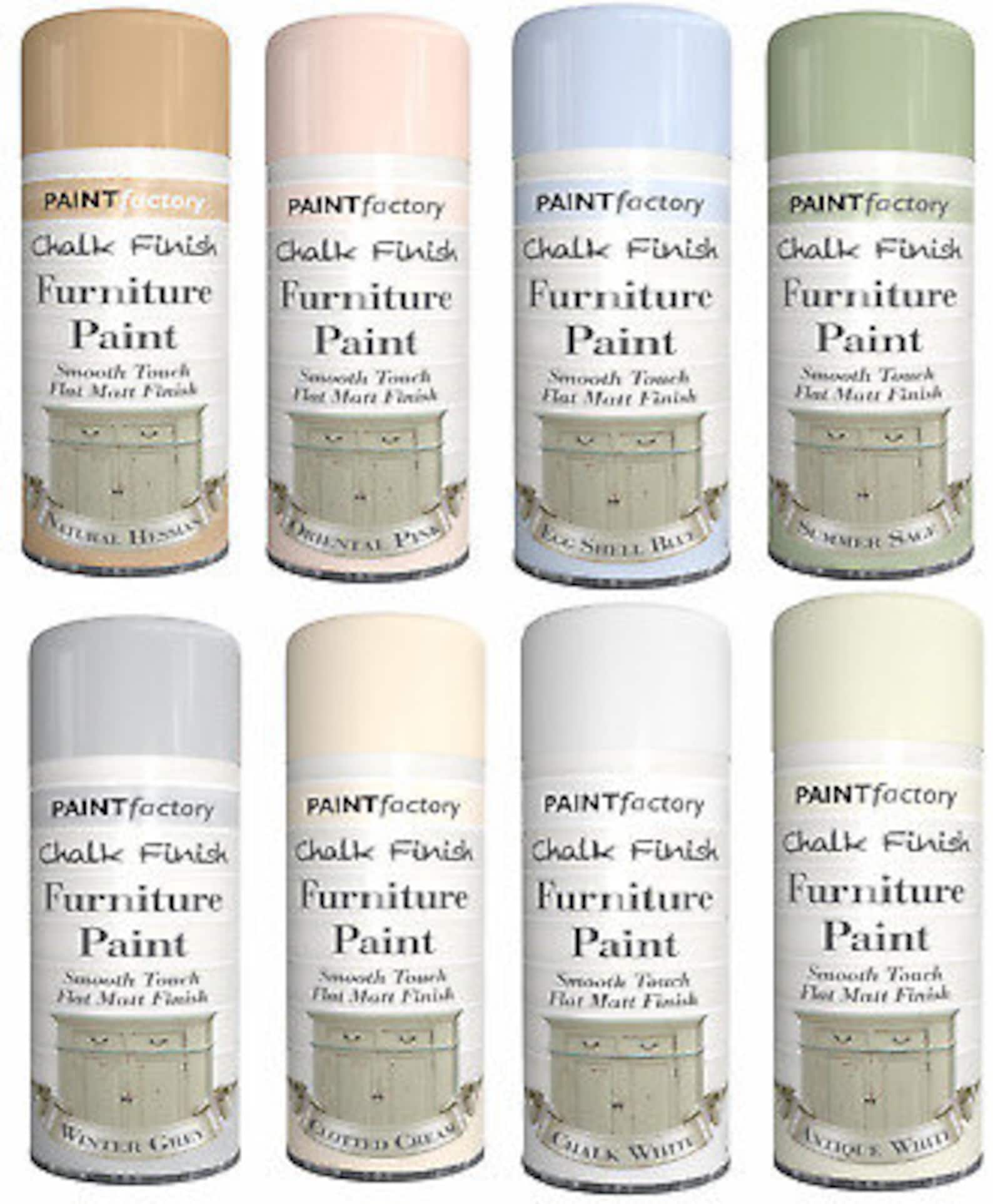 Chalk Finish Furniture Spray Paint Aerosol Smooth Touch Matt Etsy