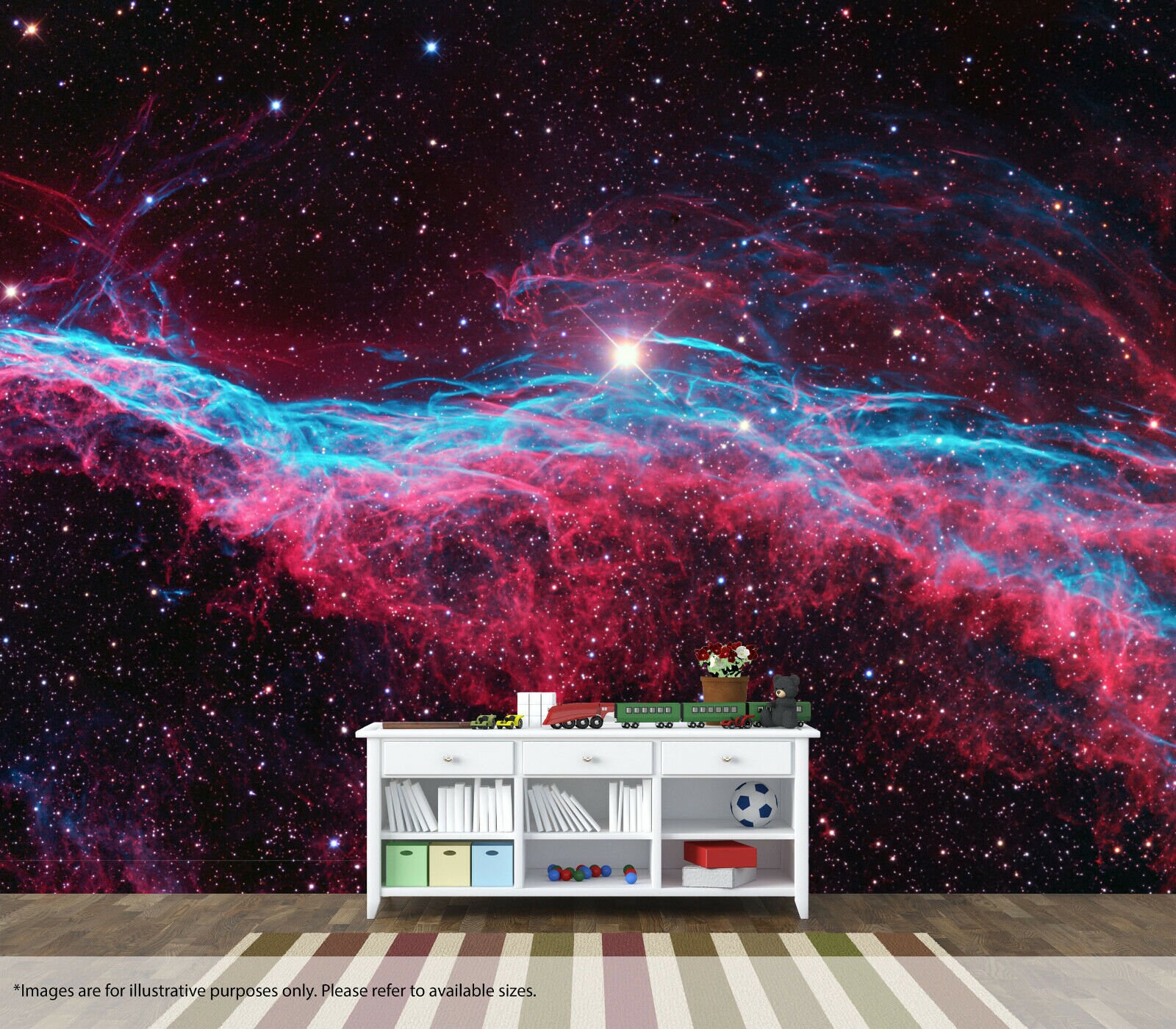 Espacio exterior Nebula Galaxy Wall Mural pared pared calidad Etsy