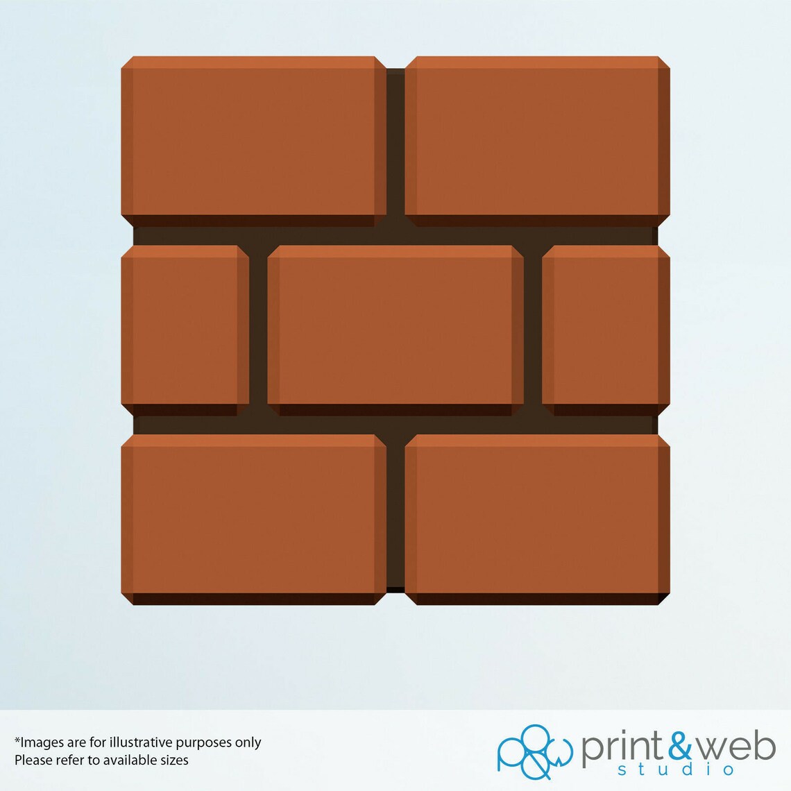 Brick Block Super Mario Wall Decal Sticker Bedroom Vinyl Kids Etsy