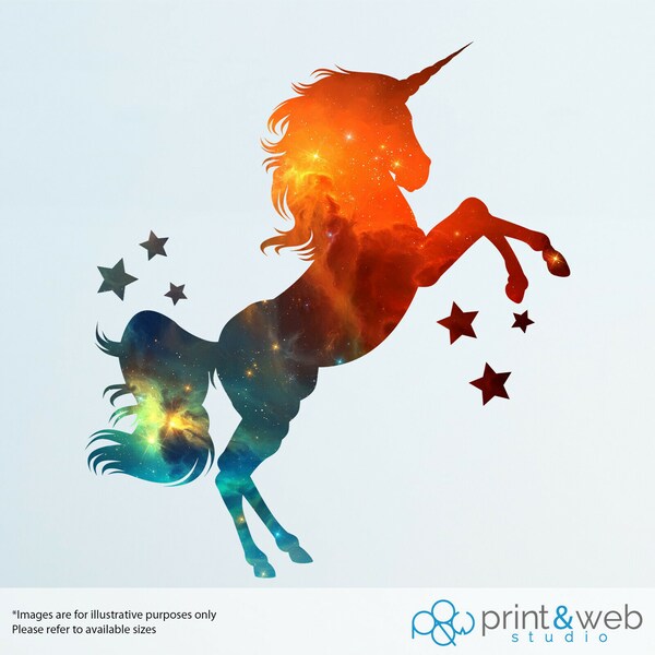 Unicorn Wall Decal Etsy UK