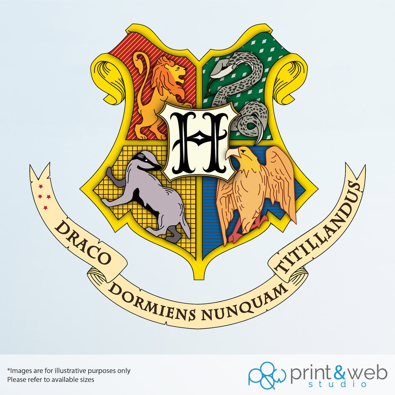 Hogwarts Crest Wall Decal Sticker Bedroom Vinyl Kids Harry Etsy