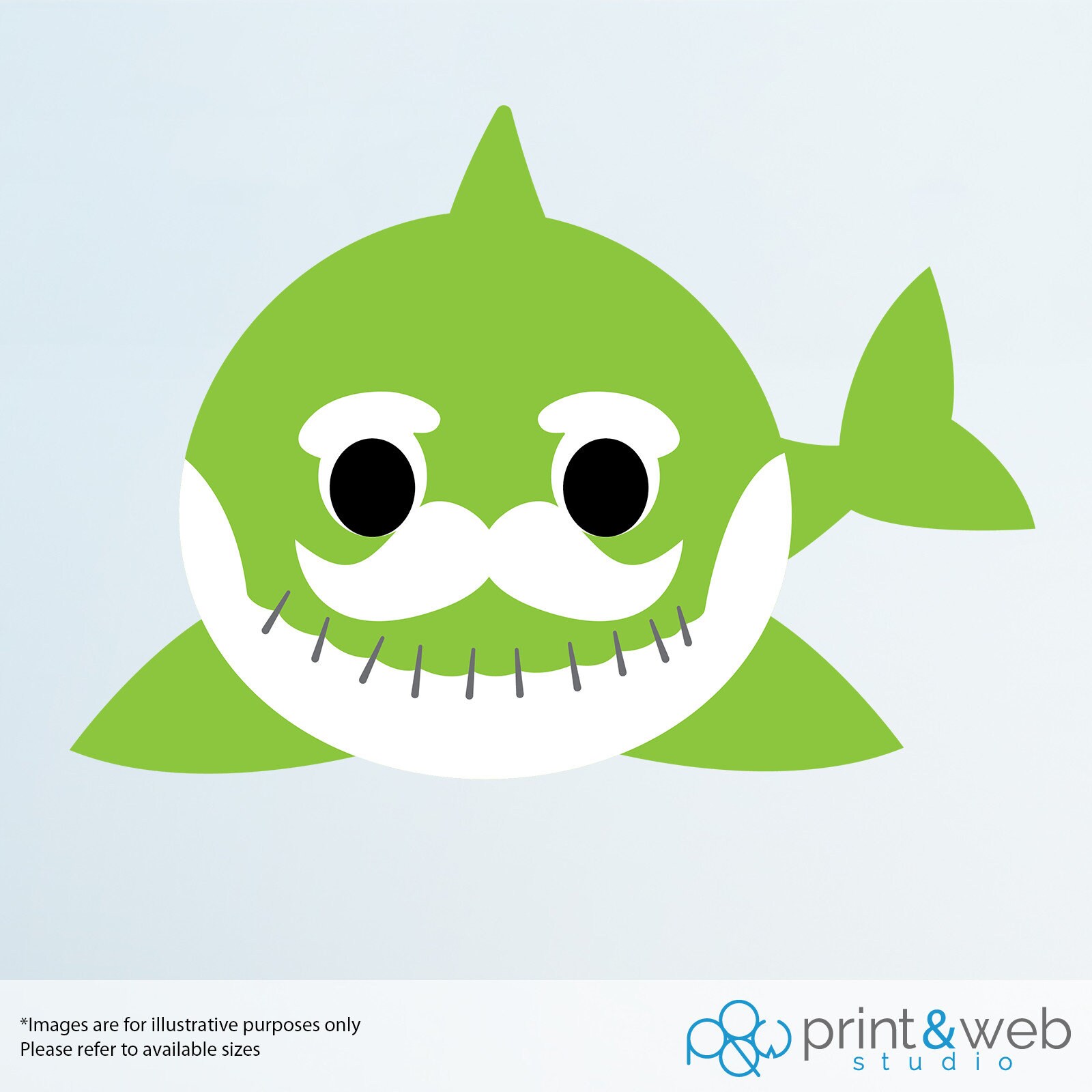 Grandpa Shark Baby Shark Wall Decal Vinyl Sticker Kids Decor Etsy UK