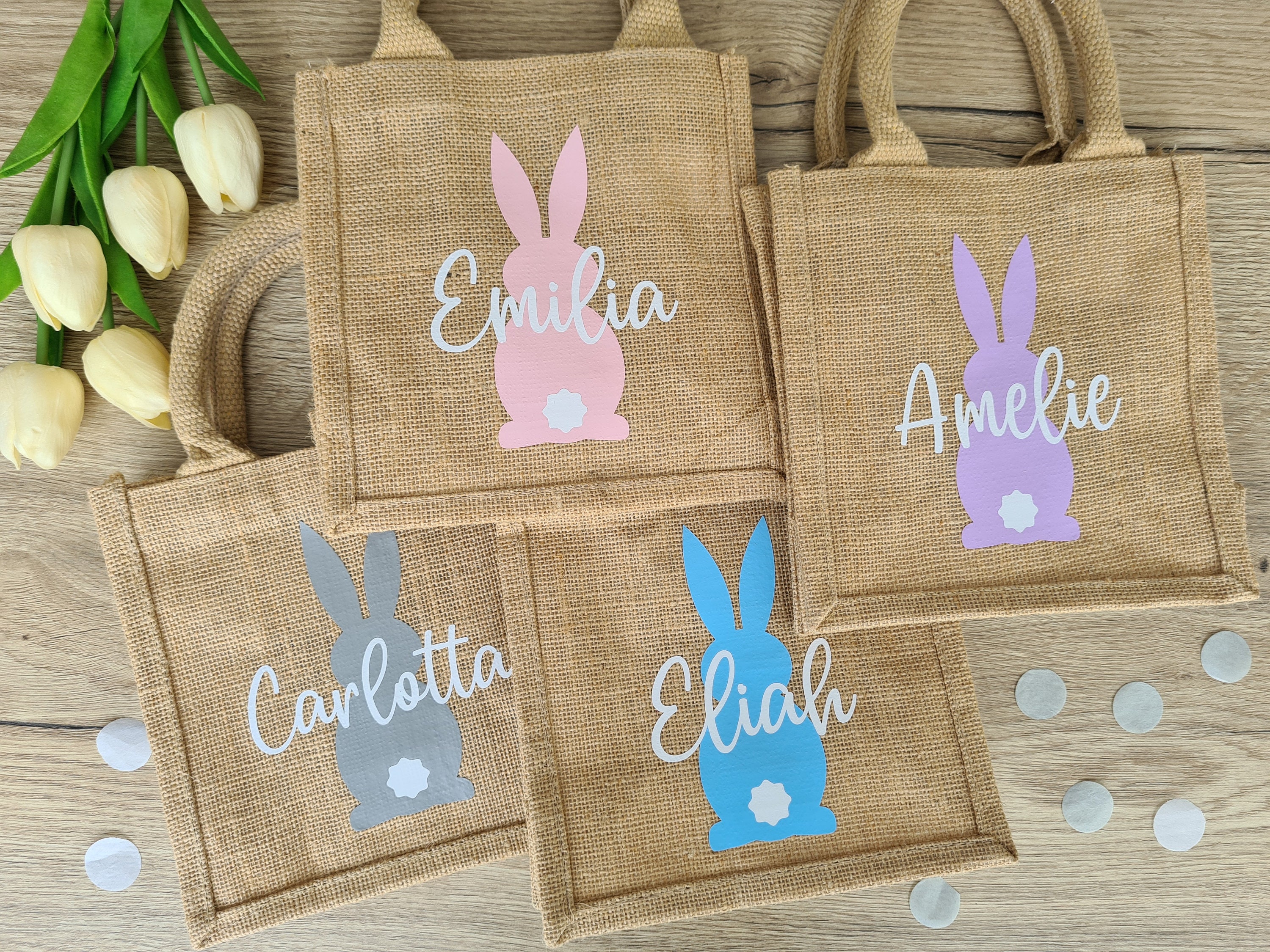 Easter Bag, Easter Basket, Easter, Jute Bag, Jute Bag For Children, Petit Jute, Personalized Jute Bag, Easter Gift, Easter Nest