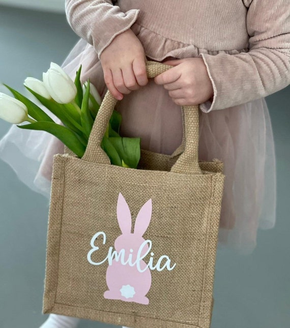 Ostertasche, Osterkorb, Ostern, Jutetasche, Jutetasche für Kinder, Petit Jute, personalisierte Jutetasche, Oster Geschenk, Osternest