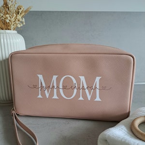 Changing clutch, diaper bag, personalized Nude