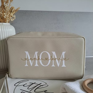 Changing clutch, diaper bag, personalized Beige