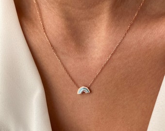 Dainty Delicate Rainbow Choker Jewelry 