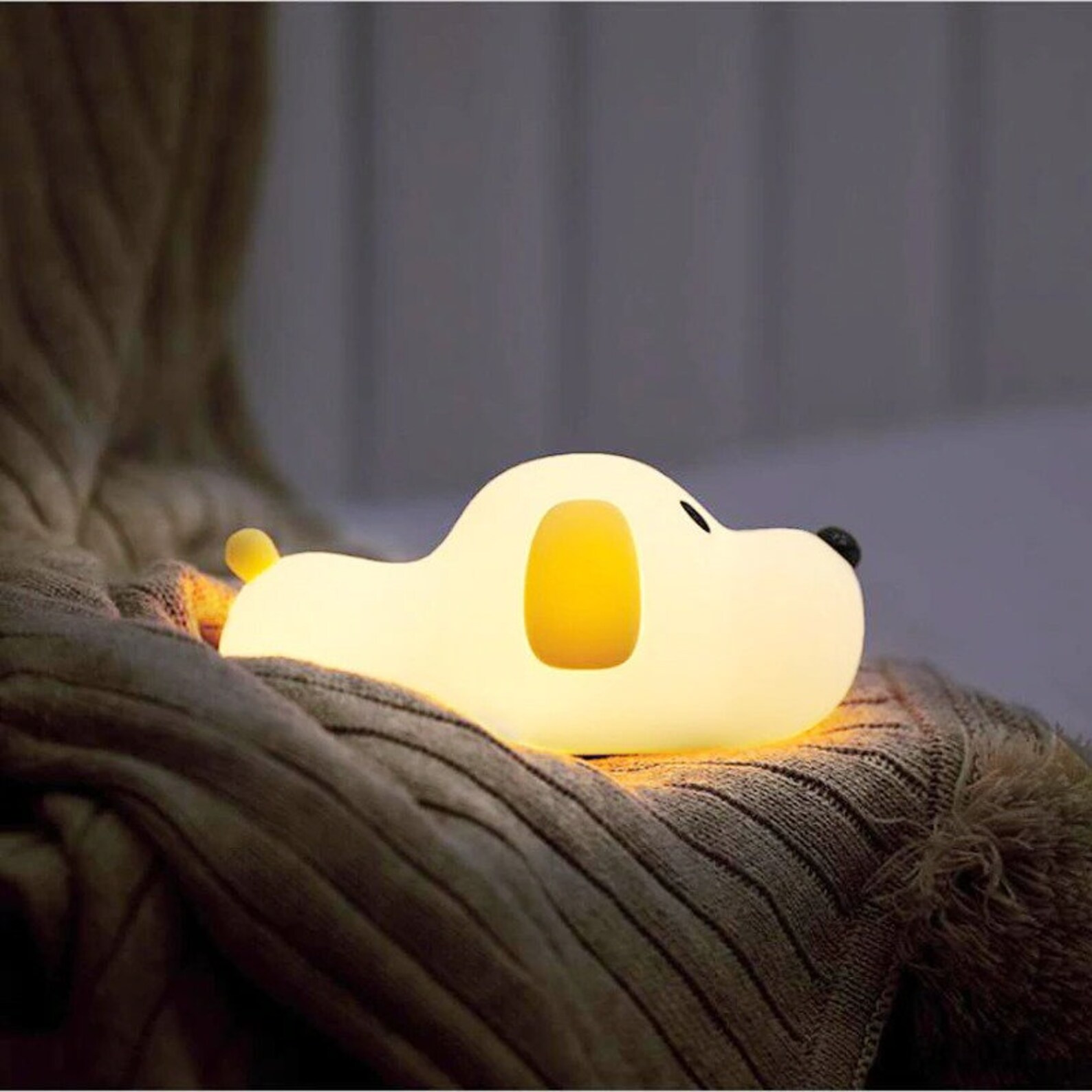 LED Night Light Silicone Dog Touch Sensor/Puppy Lamp USB Etsy