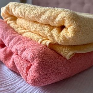 Indigo & Red Terry-back Turkish - Bath Towel - The Cozy Throw