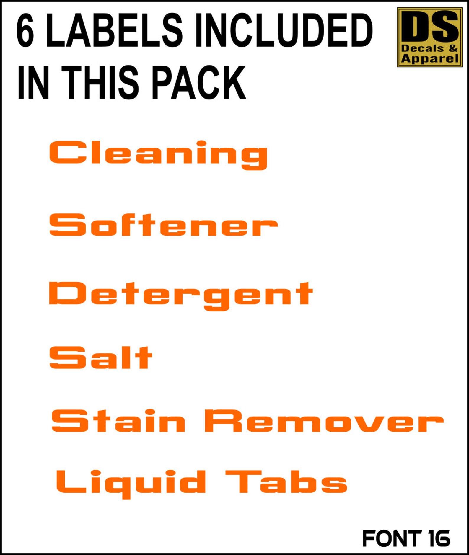 CLEANING DECAL BUNDLE Custom Name Personalised Vinyl Decal Etsy UK