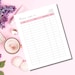 Sign-in Sheet Template, Salon Sign-in Sheet, Printable, Editable ...