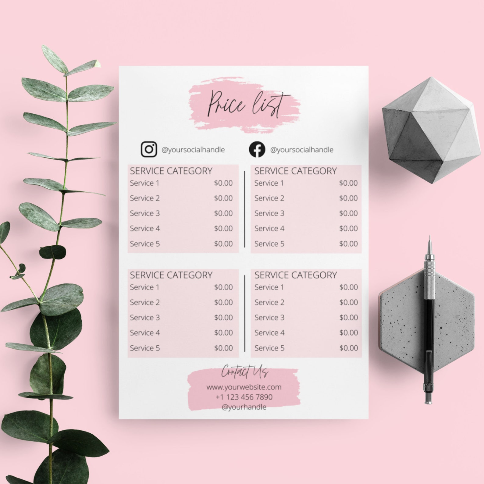 Editable Esthetician Price List Menu Template I Day Spa Price Etsy Editable Esthetician Price List Menu Template I Day Spa Price Etsy