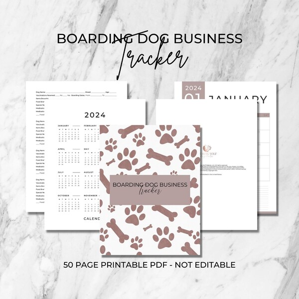 Dog Boarding Calendar - Etsy