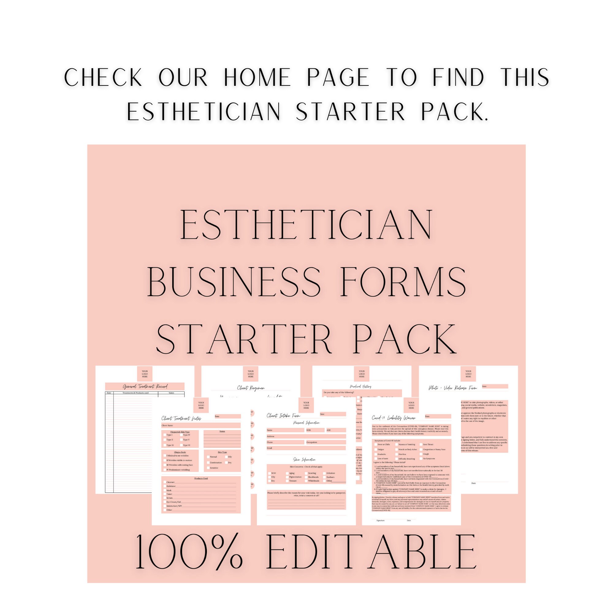 Botox And Dermal Filler Forms Injectable Intake Forms Etsy - Form ...