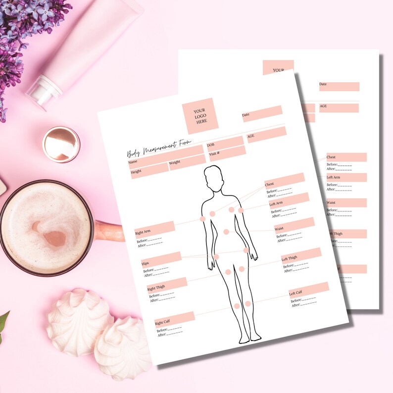 Editable Body Measurement Template I Fat Cavitation Result - Etsy