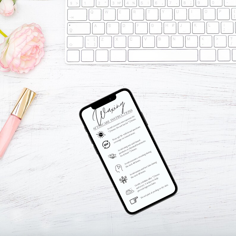 Digital Waxing Aftercare PNG I Wax Post Care I Wax Aftercare Etsy