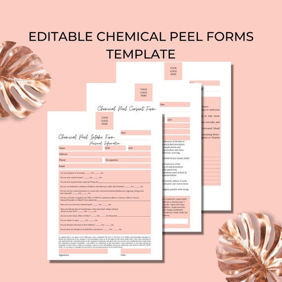 Chemical Peel Intake Form Chemical Peel Consent Form Etsy UK chemical-peel-intake-form-chemical-peel-consent-form-etsy-uk