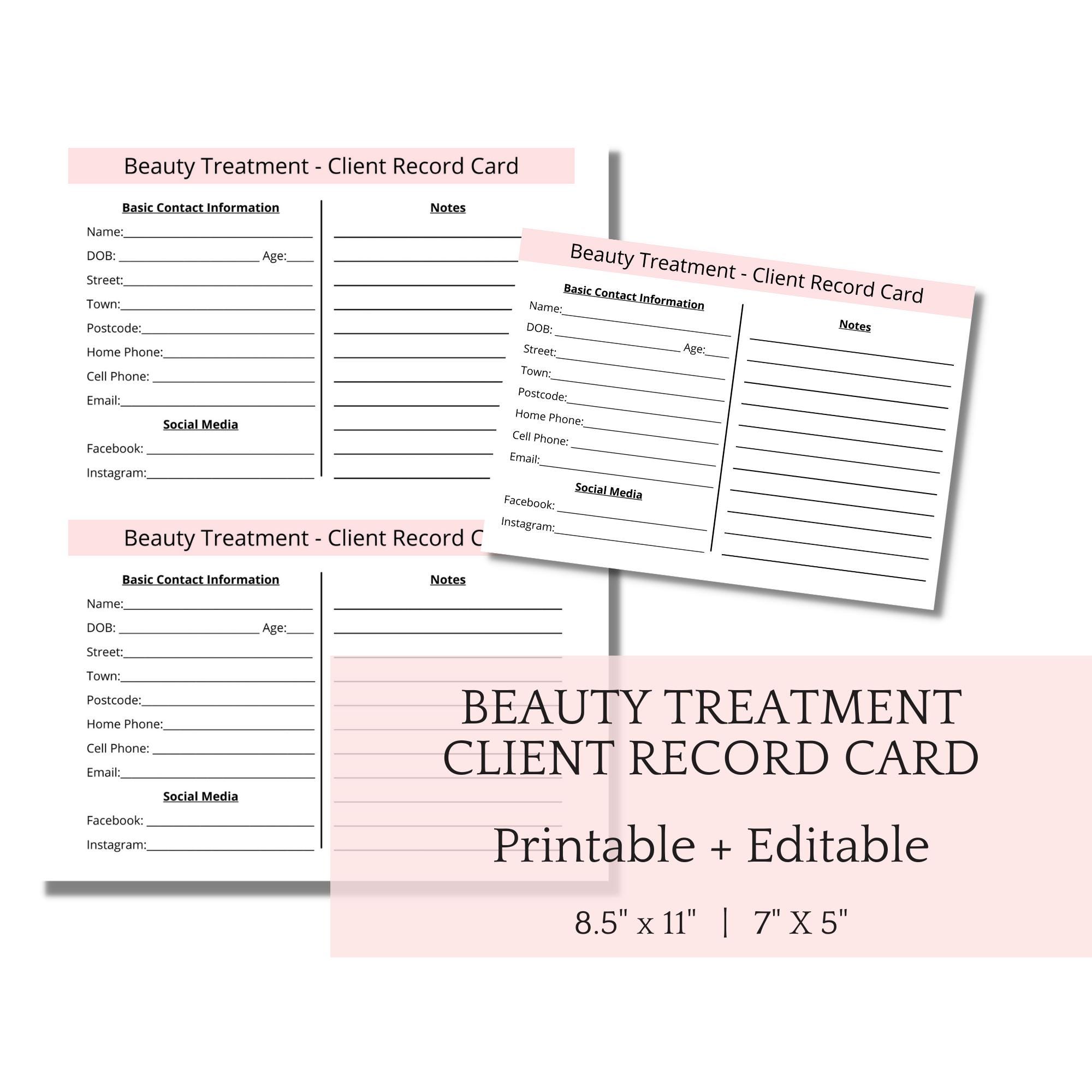 esthetician-client-record-card-beauty-professionals-client-contact-information-card-spa-print-and-cut-treatment-card-beauty-treatment-notes-etsy for Printable Client Record Card Template Free Esthetician Client Record Card Beauty Professionals Client Contact Information Card Spa Print and Cut Treatment Card Beauty Treatment Notes - Etsy for Printable Client Record Card Template Free