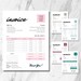 Invoice Editable Template, Printable Order Form Invoice, 5 Premade ...