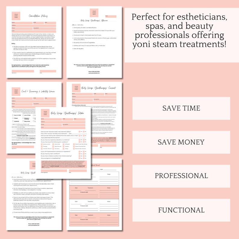Body Wrap Yesotherapy Forms, Editable Spa Treatment Template (PDF) - Etsy