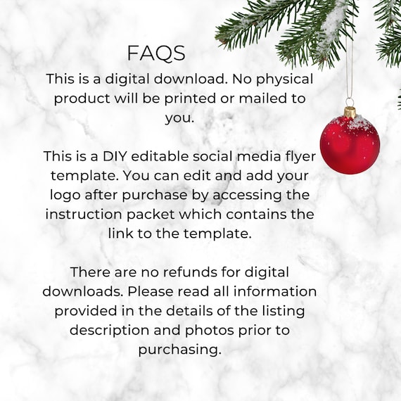 Social Media Flyer Christmas Flyer Holiday Flyer Lash Tech - Etsy