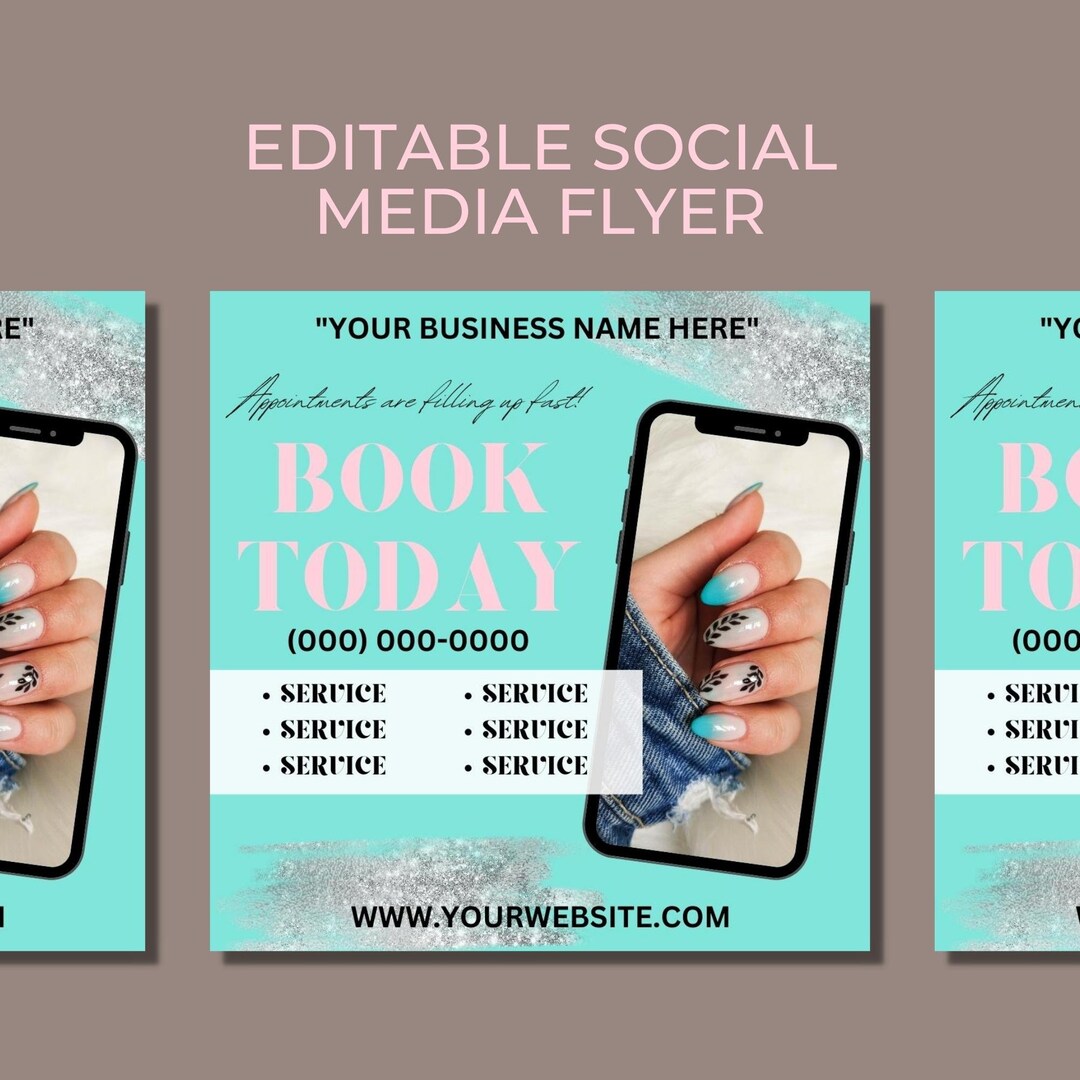 Appointment Eflyer Book Today Flyer Social Media Flyer Etsy