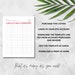 Sign-in Sheet Template, Salon Sign-in Sheet, Printable, Editable ...