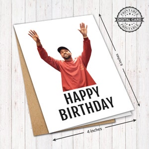 Kanye West Geburtstagskarte, Yeezy Geburtstagskarte Print PDF 4x6, SOFORTIGER DOWNLOAD