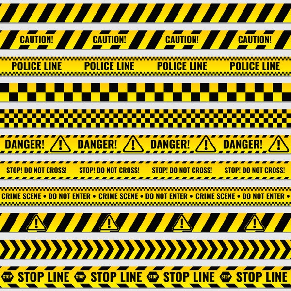 Police yellow tape eps, caution tape eps, do not cross png, do not enter eps, caution line clipart