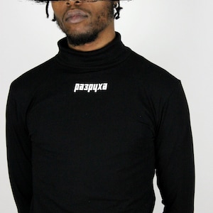 Russian letter turtleneck cheap