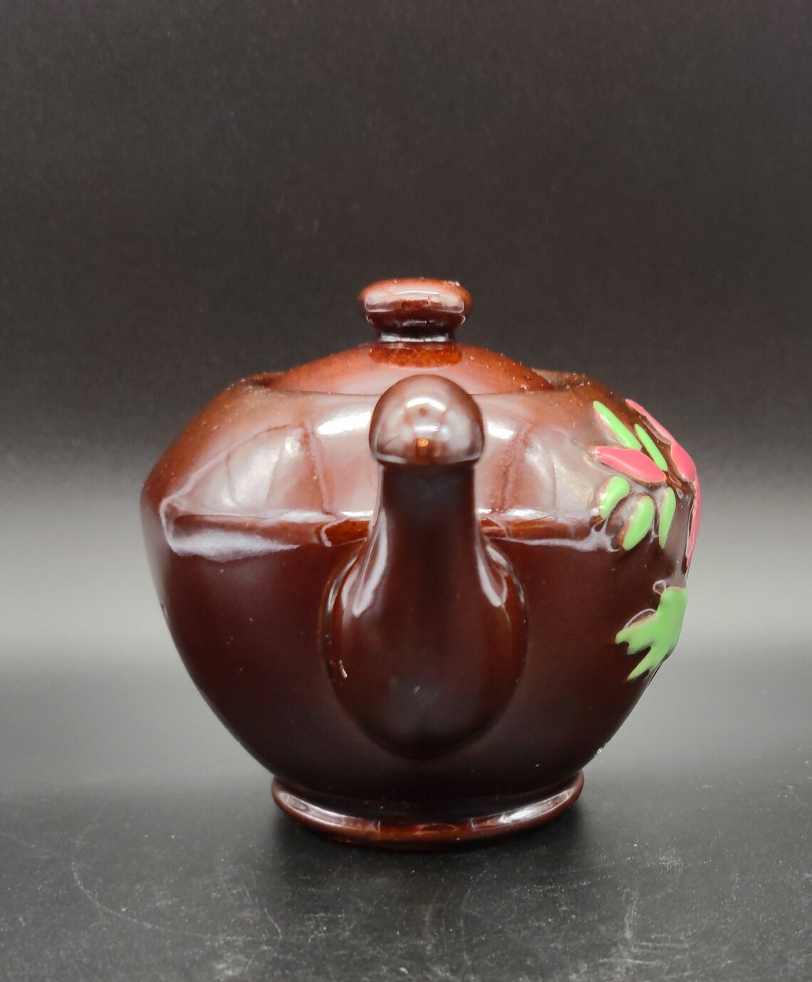 Vintage Brown Teapot Made In Japan Rare Spout Design Glazed Etsy