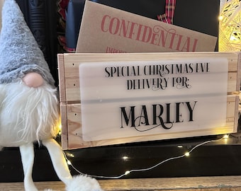 Personalised Christmas Eve Crates Christmas Eve Box Christmas Eve Personalised Box Personalised Crates