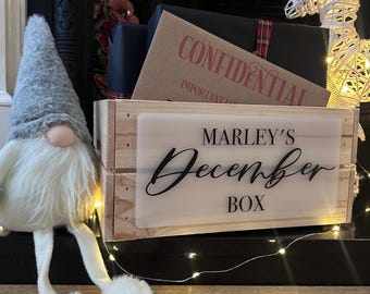 Personalised Christmas Eve Crates Christmas Eve Box Christmas Eve Personalised Box Personalised Crates