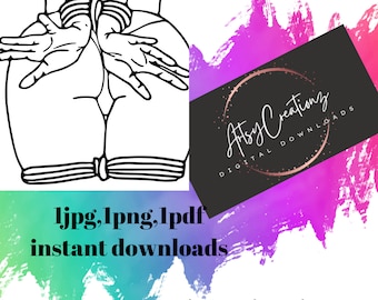 Adult/18+ She Bonded Stencil/Downloadable